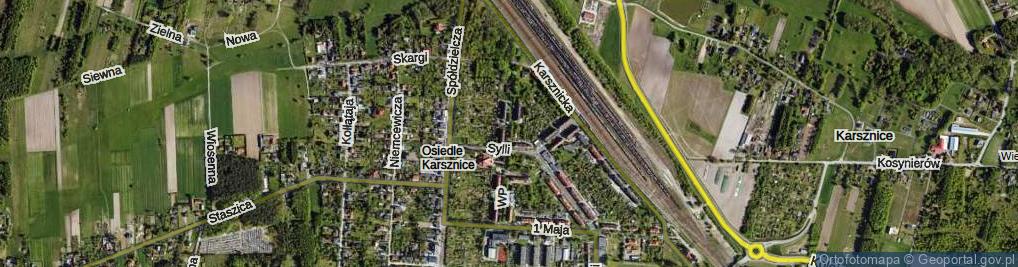 Zdjęcie satelitarne Wojska Polskiego ul.